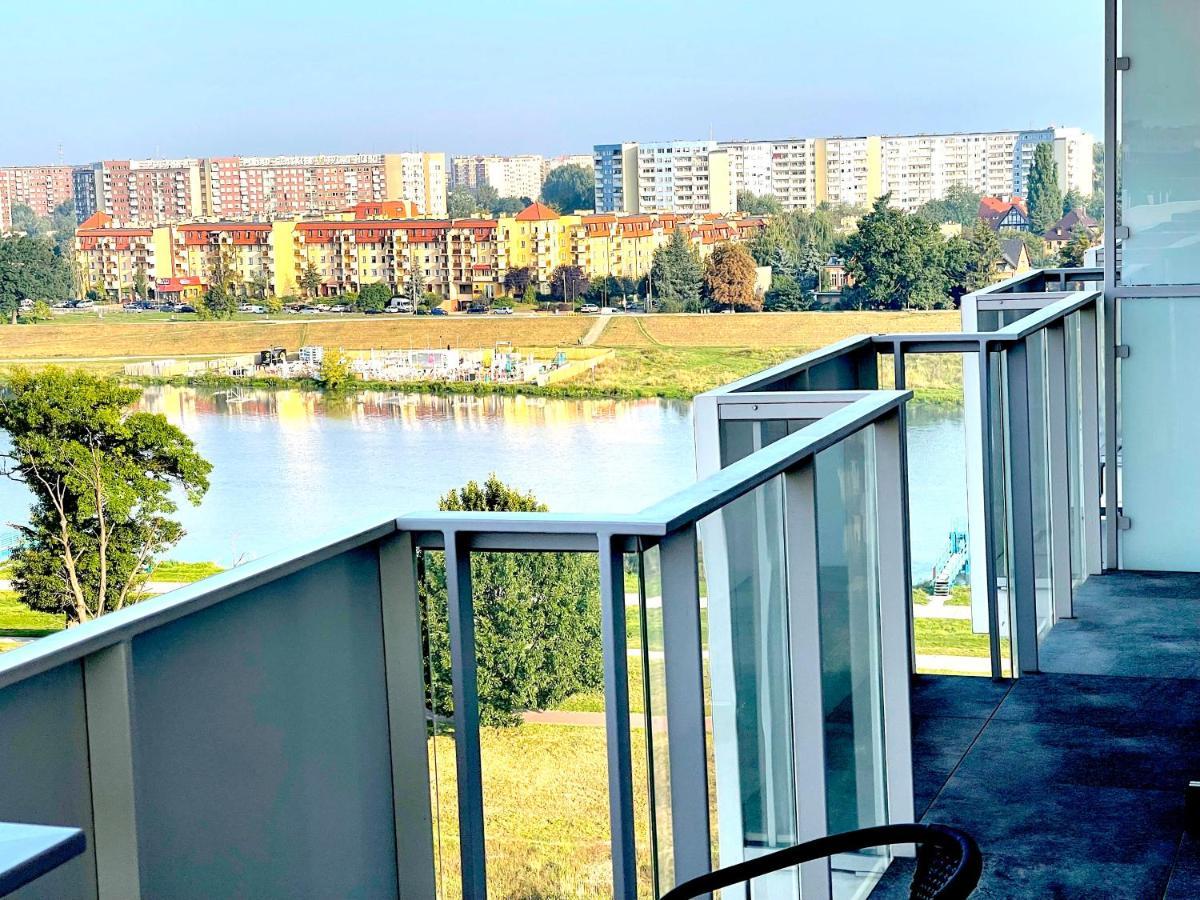 Apartament Z Tarasem I Widokiem Na Odre Breslau Exterior foto